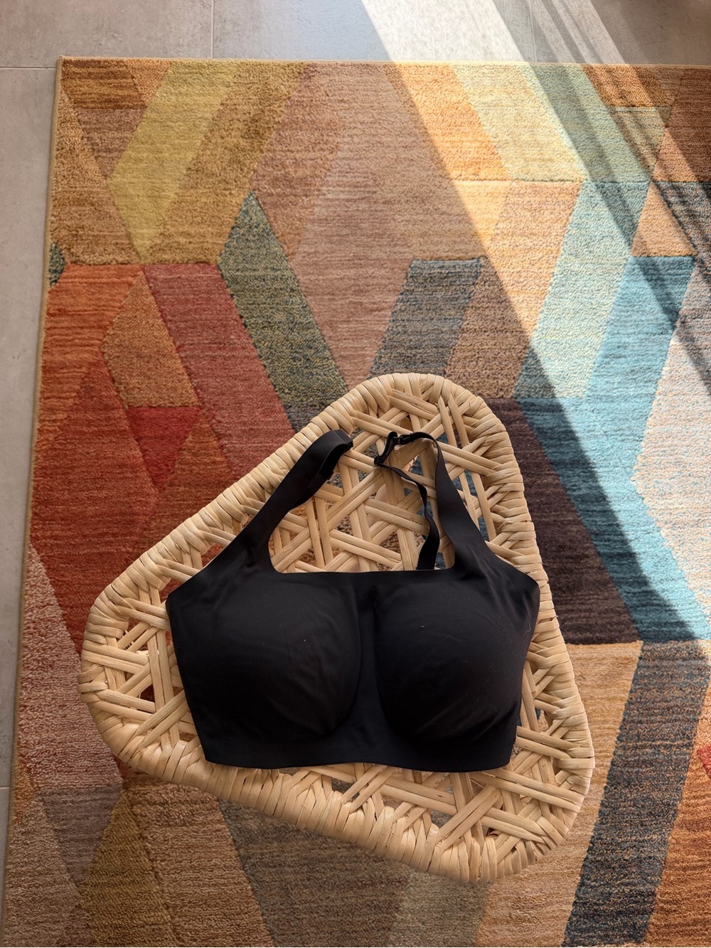 SKIMS Black wireless bra